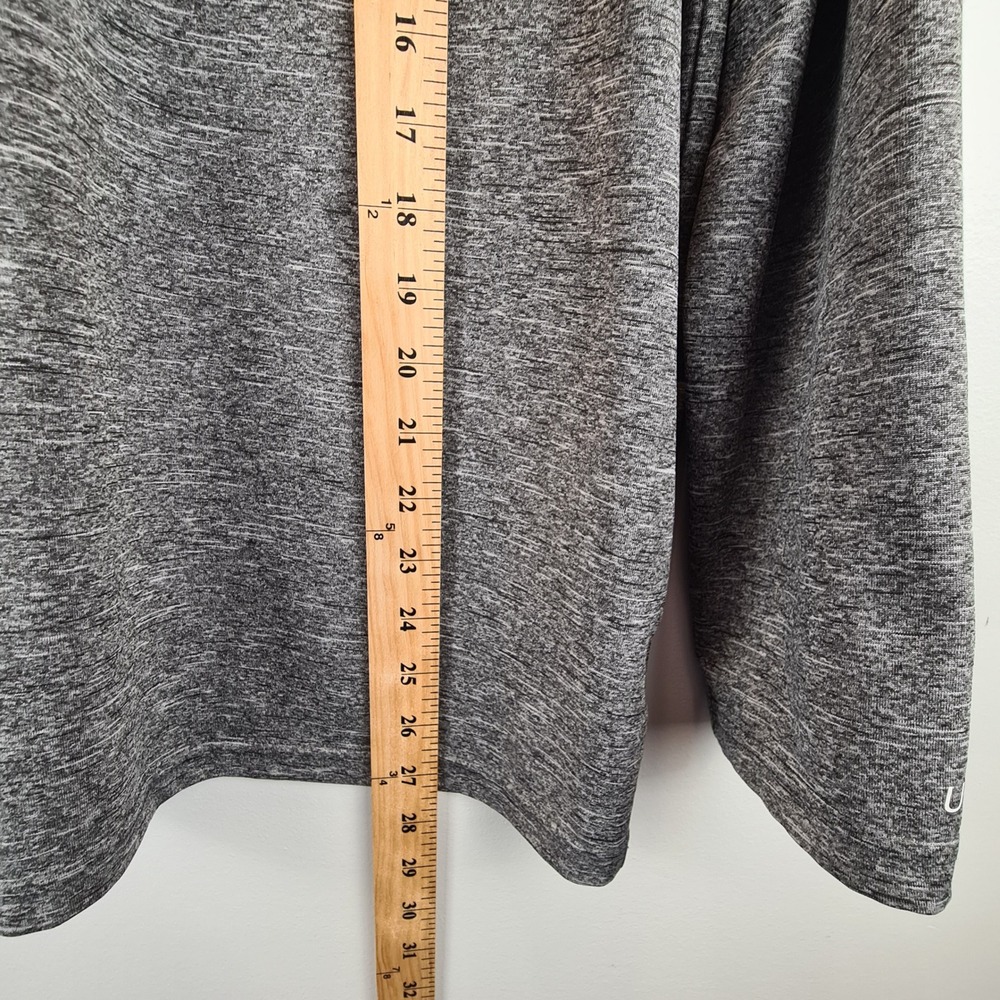 Nike Swim Mens Dri-FIT UPF 40+ Long Sleeve Rash Guard Heather Gray Large L - Picture 4 of 8